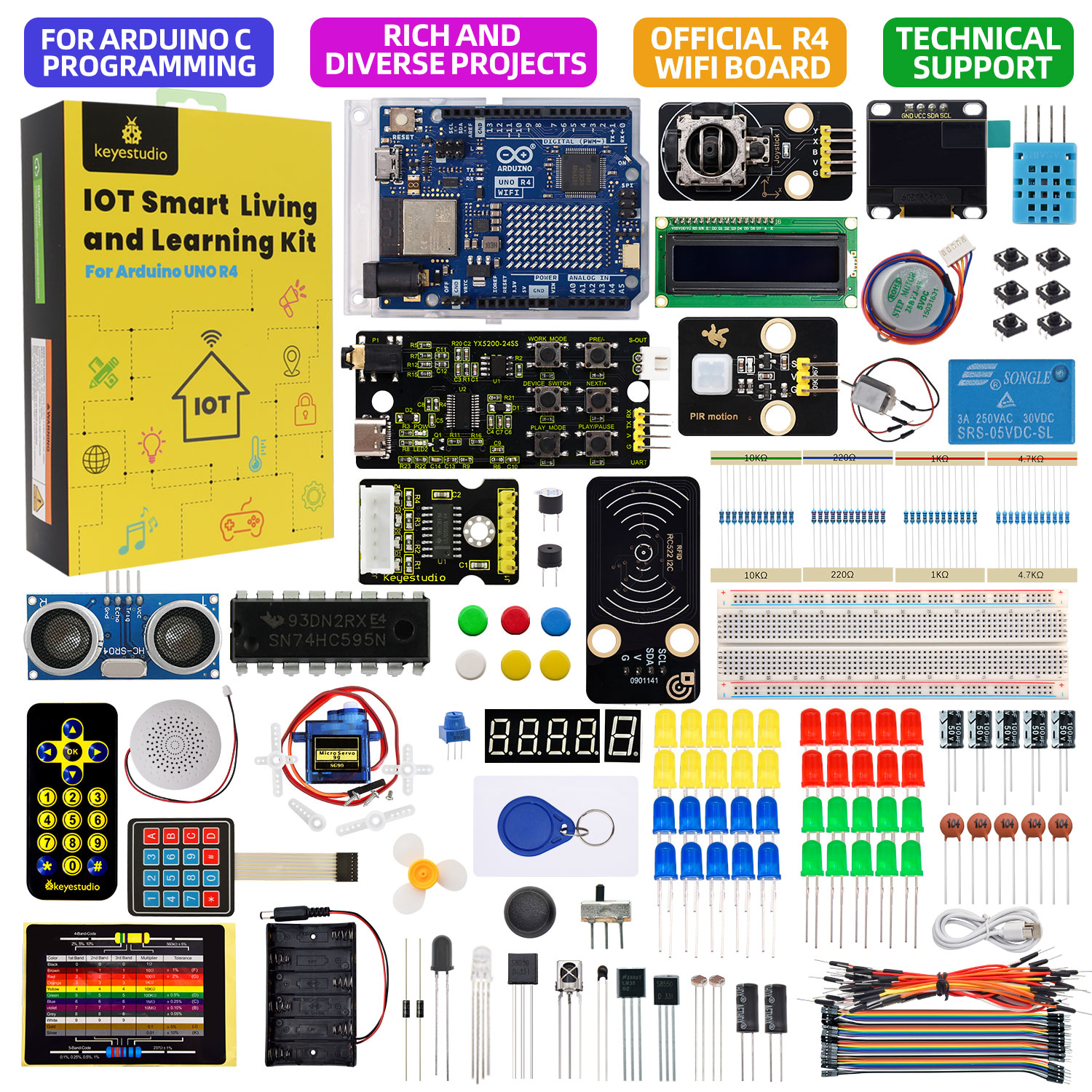 Kit STEM IoT-Arduino UNO R4 WiFi 