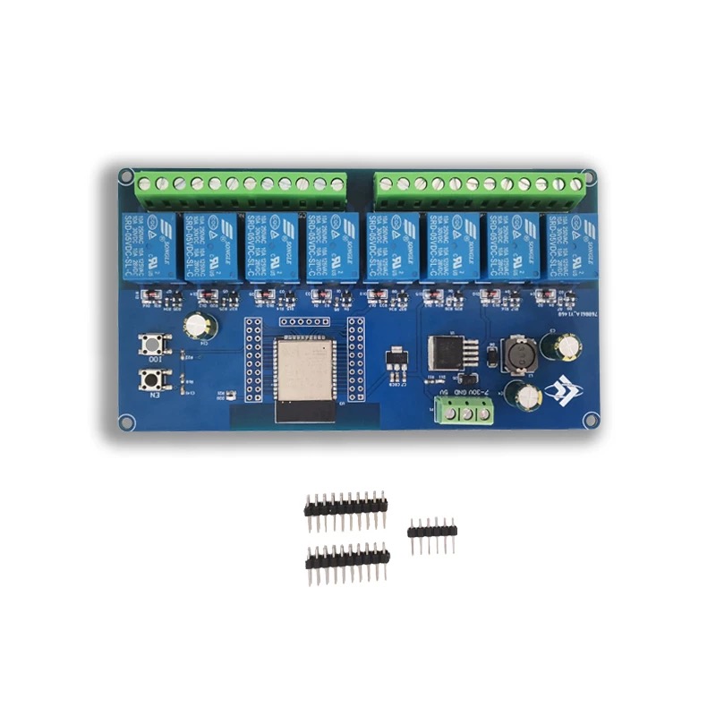 Carte développement ESP32-WROOM 8 relais - Wi-Fi Bluetooth BLE avec alimentation DC5-30V