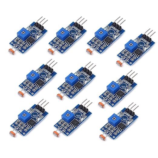 LDR:Module de capteur photosensible LDR 5mm, module de résistance dépendante de la lumière, détection numérique de la lumière LM393