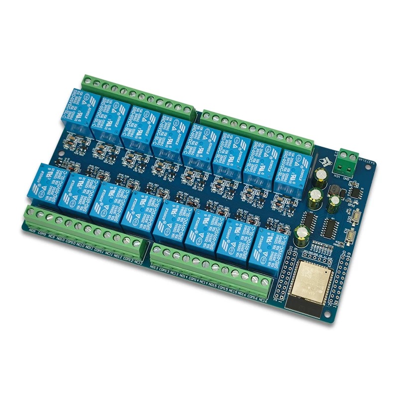 Module relais 16 voies ESP32-WROOM -Wi-Fi et Bluetooth BLE, Carte développement secondaire avec alimentation DC5V