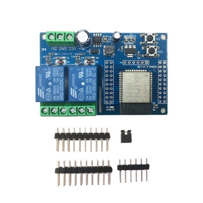 Module relais double Wi-Fi ESP32-WROOM - Carte développement secondaire DC5-60V avec Bluetooth