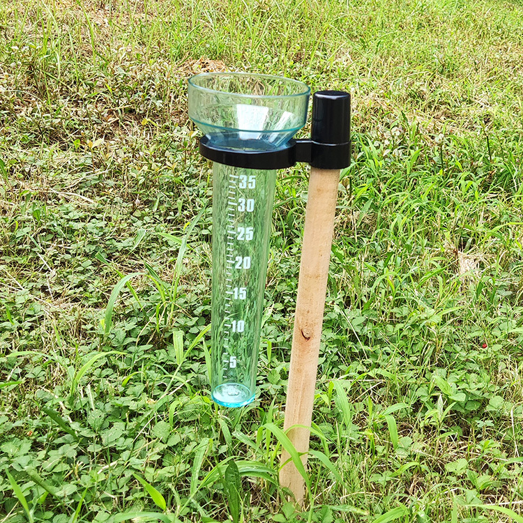 Pluviomètre en plastique de 35 mm pour jardin, outil de mesure de la pluie