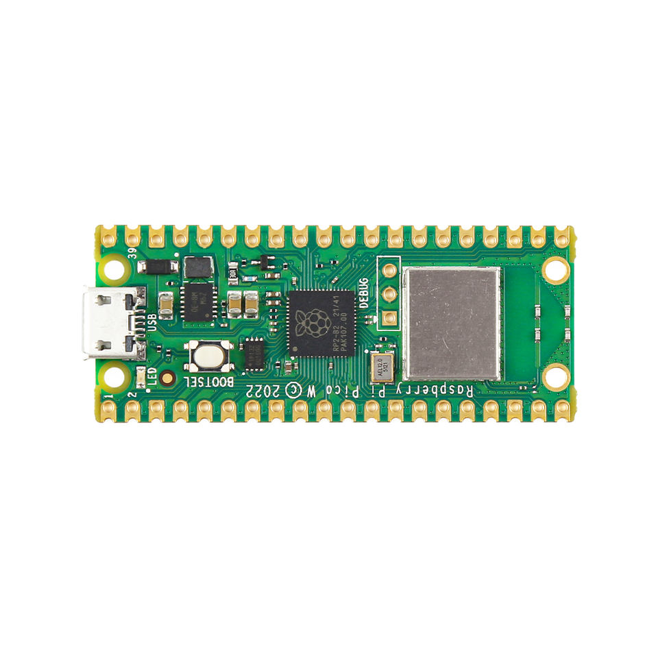 Raspberry Pi Pico W Original avec prise en charge de la carte de développement WiFi sans fil MicroPython/C/C++